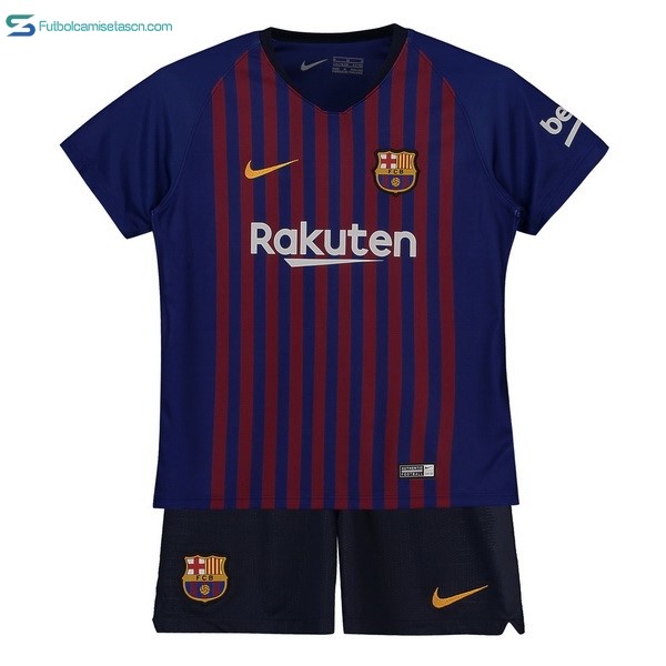 Camiseta Barcelona 1ª Niños 2018/19 Azul Rojo